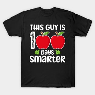 This Guy Is 100 Days Smarter 100th Day Of School T-Shirt